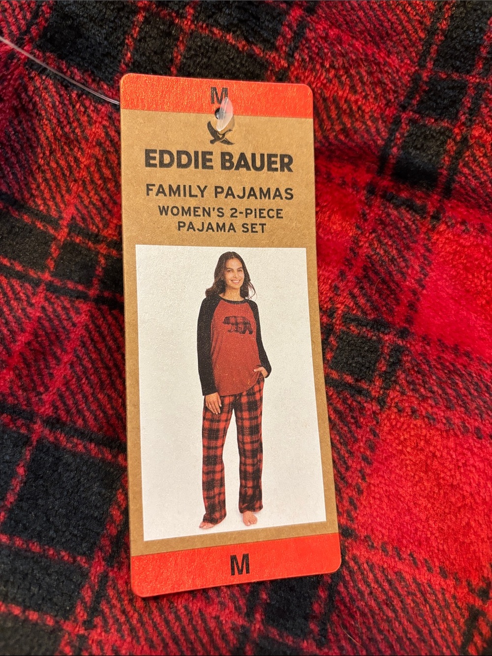 Eddie Bauer Red & Black Plaid Pajama Set